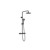 Columna de Ducha Termostática para Poner en Pared Colección Victoria Negro Roca