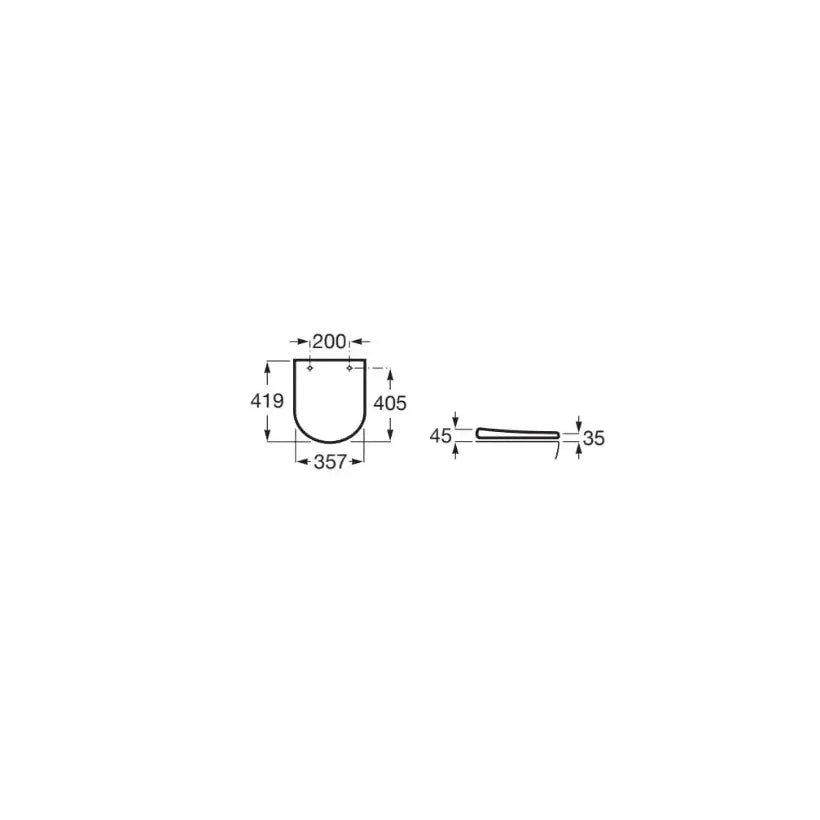 Pack inodoro compacto Rimless The Gap Round y cisterna empotrable con fluxor y doble descarga Duplo WC Fluxor Roca - Vista 4