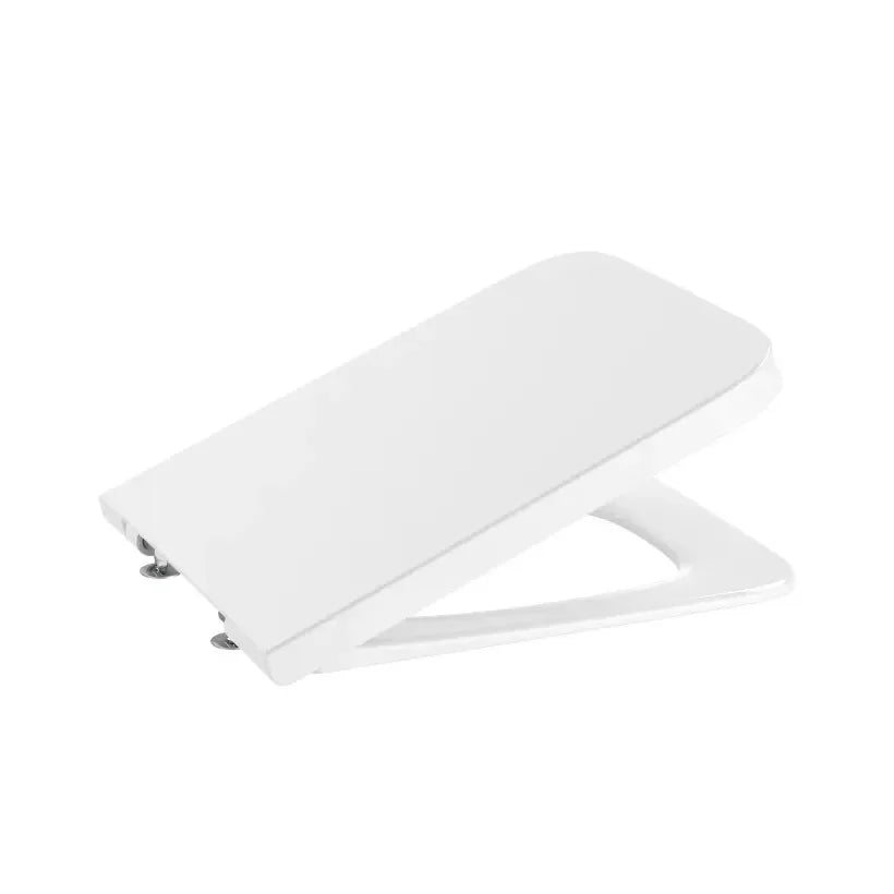 Inodoro completo para instalación adosada a pared fabricado en porcelana de color blanco Rimless Inspira Square Roca - Vista 4