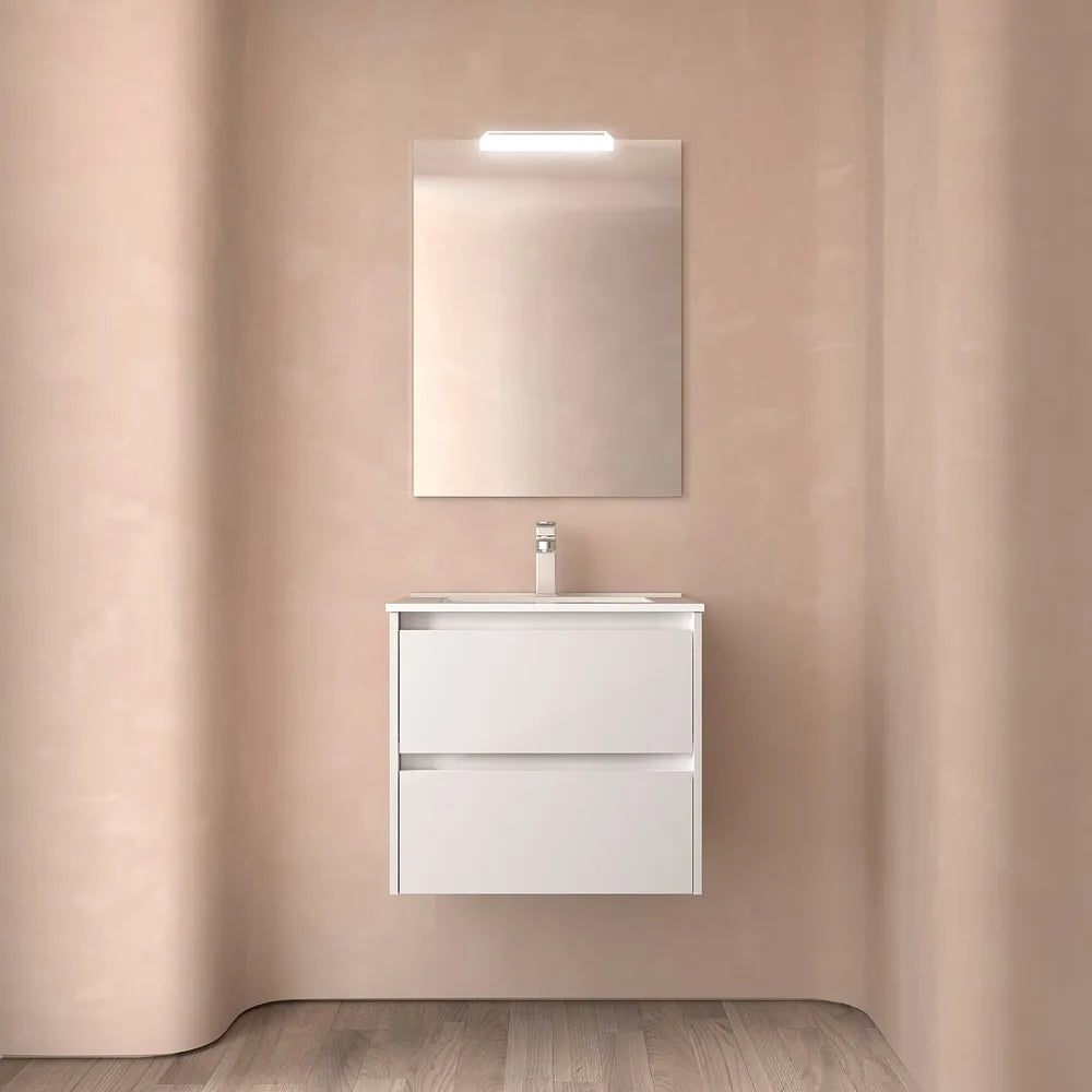 Mueble de Baño 2 Cajones Salgar Noja Blanco - Vista 1