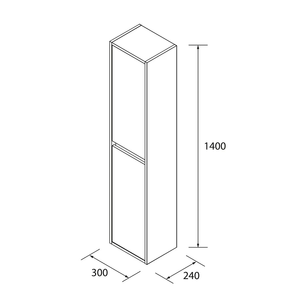 Mueble de Baño con Lavabo y 2 Cajones Salgar Noja 70 cm - Vista 6