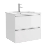 Meuble de Salle de Bain Salgar Spirit 60 cm Blanc Brillant