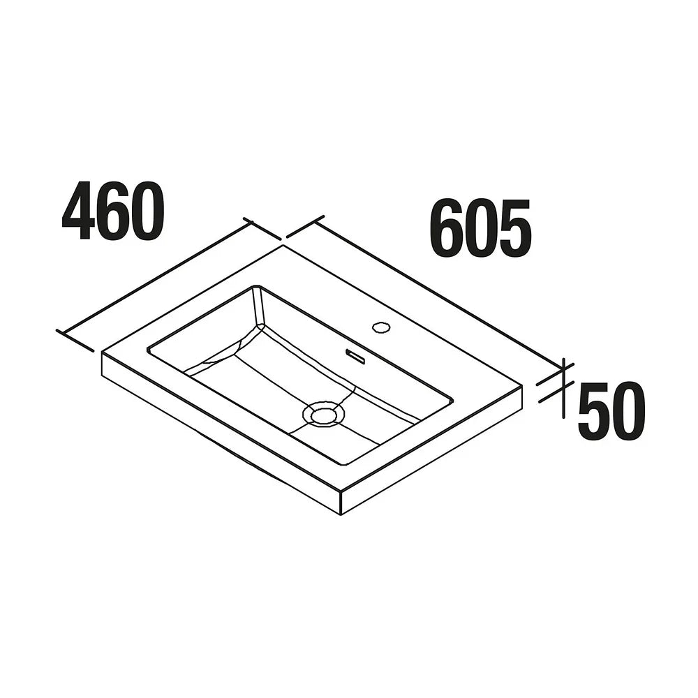 Mueble de Baño 3 Cajones Salgar Spirit 60 cm Blanco Brillo - Vista 8