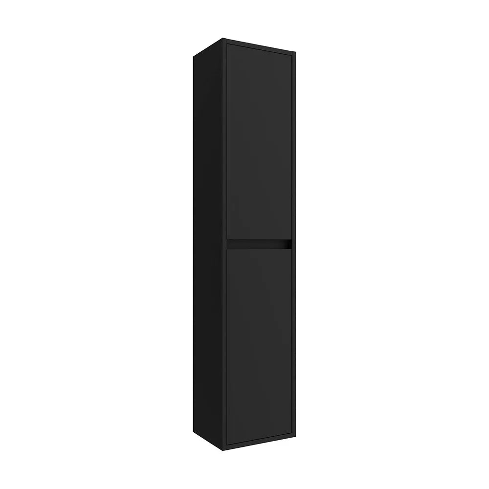 Mueble de Baño 2 Cajones Salgar Noja 90 cm Negro Satinado - Vista 5