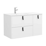Meuble de Salle de Bain avec Lavabo Salgar Uniiq 90 cm Blanc Mat