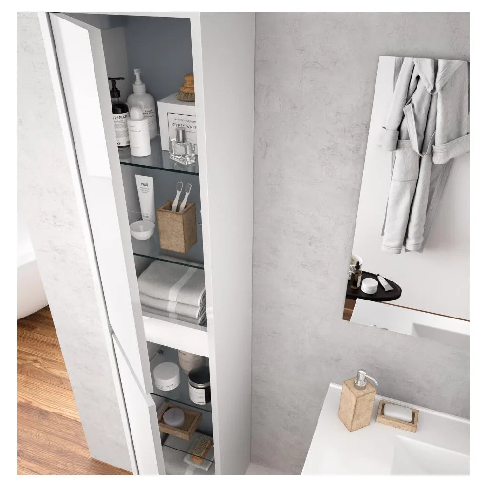 Mueble de Baño 2 Cajones Salgar Noja 60 cm Blanco - Vista 10