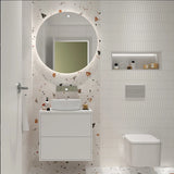 Bathroom Vanity Unit with Countertop Salgar Optimus Satin White