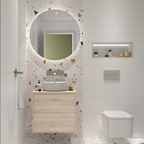 Meuble de Salle de Bain 2 Tiroirs Salgar Optimus Chêne Naturel