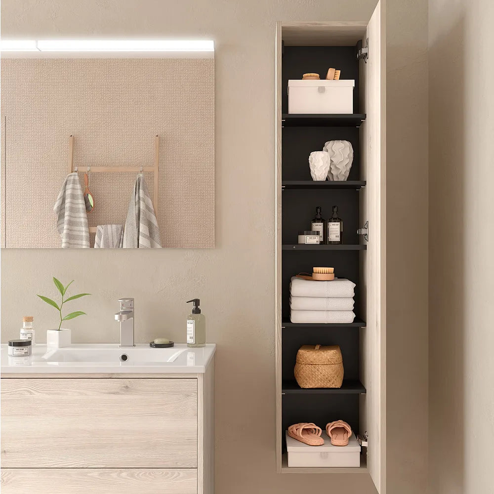 Mueble de Baño 2 Cajones Salgar Optimus Roble Natural - Vista 4