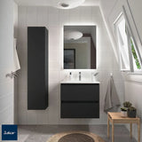 Wall-Hung Bathroom Vanity Unit with Basin Salgar Bequia Matte Black
