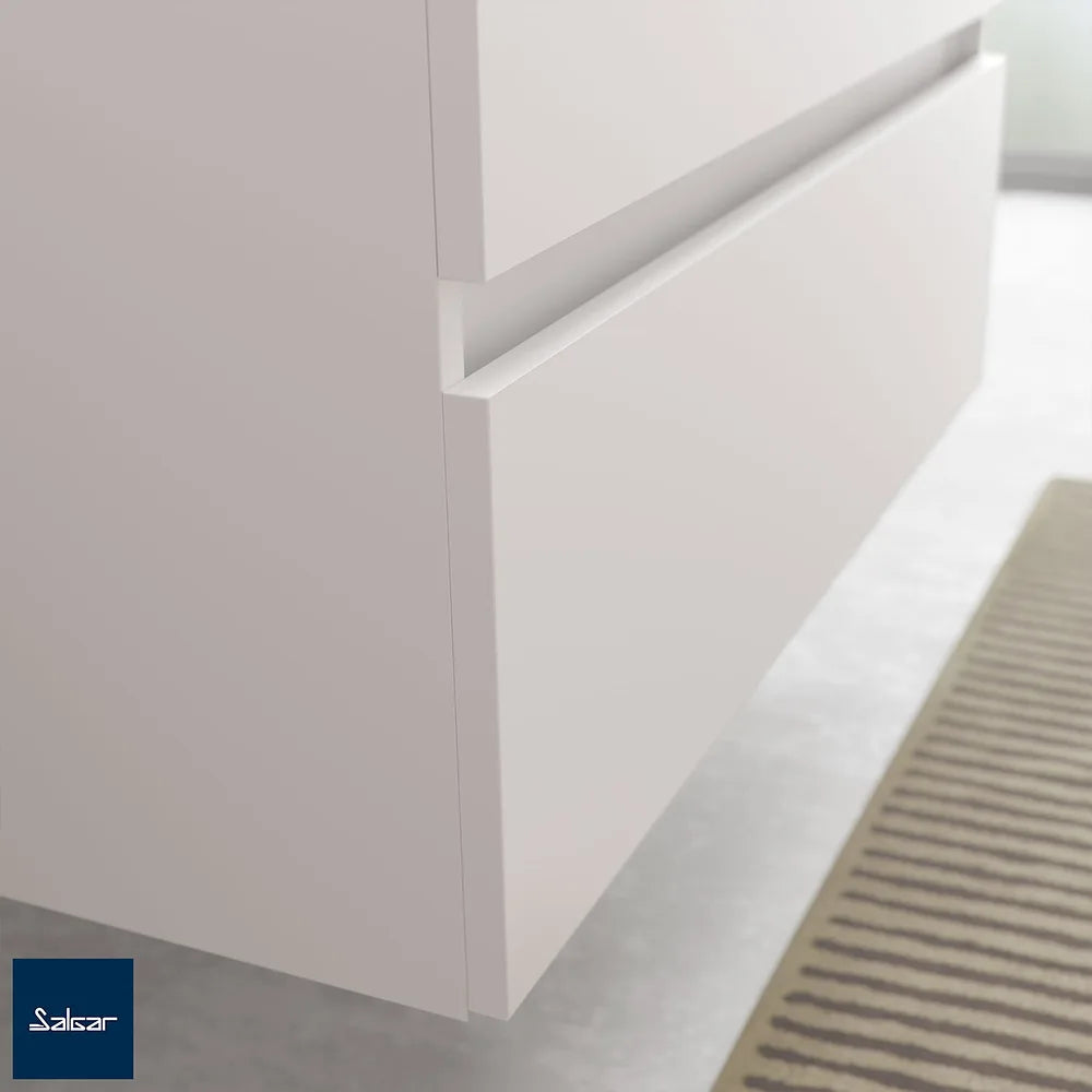 Mueble de Baño Suspendido con Lavabo Salgar Bequia Blanco Mate - Vista 2