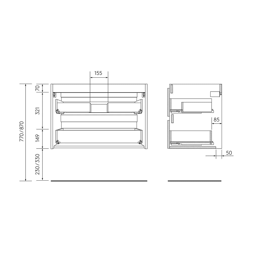Mueble de Baño Suspendido con Lavabo Salgar - Vista 7