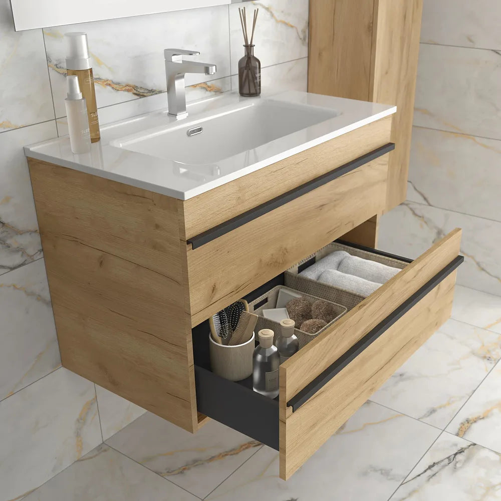 Mueble de Baño Suspendido con Lavabo Salgar 61 cm - Vista 3