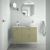 Freestanding Bathroom Vanity Unit Countertop Basin Salgar Uniiq 120 cm Sage Green