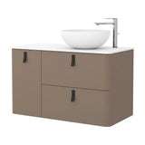 Wall-Hung Bathroom Vanity Unit Countertop Basin Salgar Uniiq 120 cm