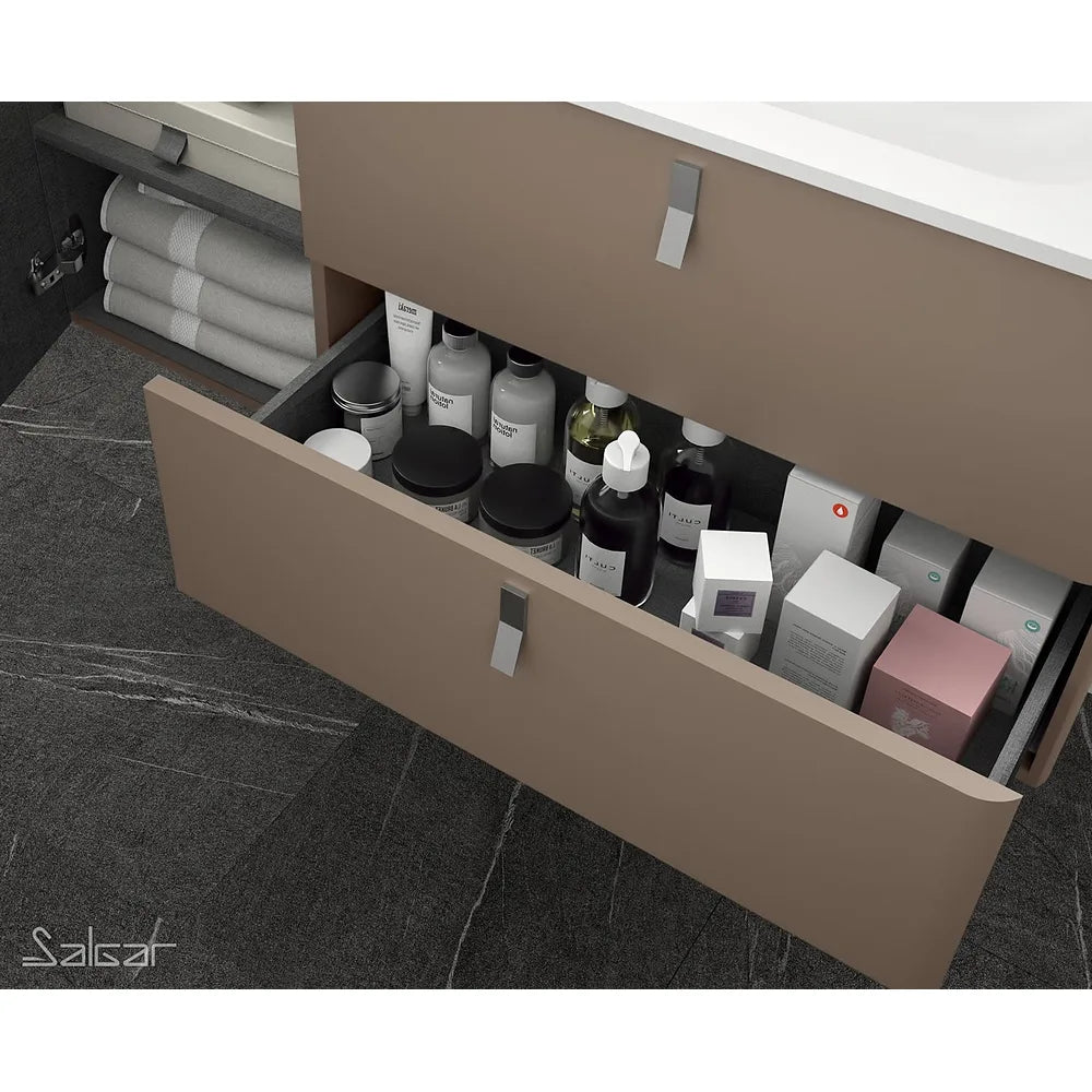 Mueble de Baño Suspendido Lavabo sobre Encimera Salgar Uniiq 120 cm - Vista 2