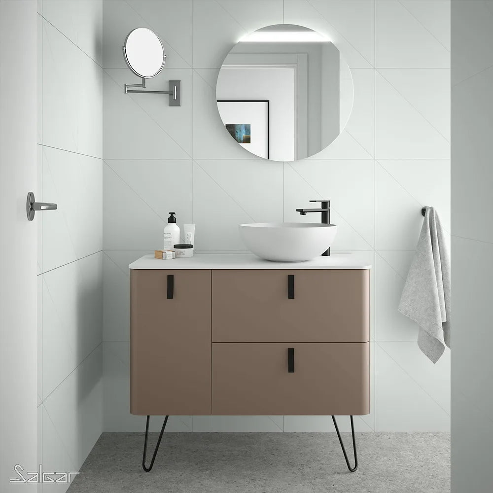Mueble de Baño con Patas Lavabo sobre Encimera Salgar Uniiq 120 cm - Vista 1