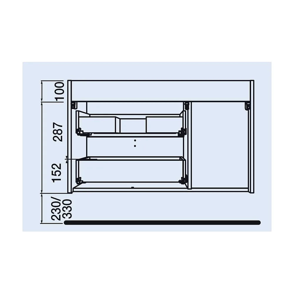 Mueble de Baño Lavabo sobre Encimera Salgar Uniiq 120 cm - Vista 11