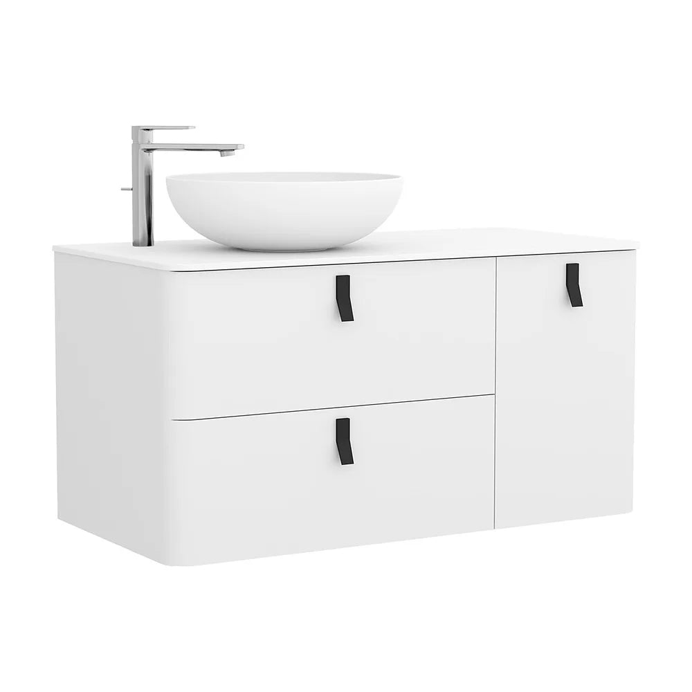 Mueble de Baño Lavabo sobre Encimera Salgar Uniiq 120 cm Blanco Mate - Vista 1