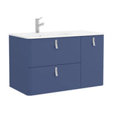 Meuble de salle de bain avec lavabo Salgar Uniiq 120 cm Bleu Droite