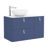 Móvel de Banho Lavatório sobre Bancada Salgar Uniiq 120 cm Azul