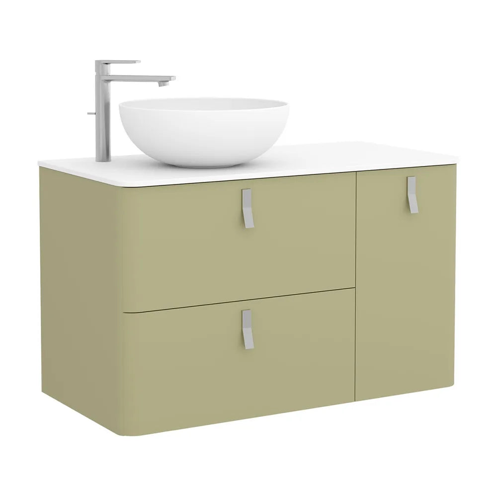 Mueble de Baño Lavabo sobre Encimera Salgar Uniiq 120 cm Verde Salvia - Vista 1