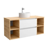 Meuble de Salle de Bain Salgar Bequia Blanc Mat