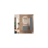 Wall-Hung Bathroom Vanity Unit with Basin and 2 Drawers Salgar Uniiq 60 cm Smoke Grey