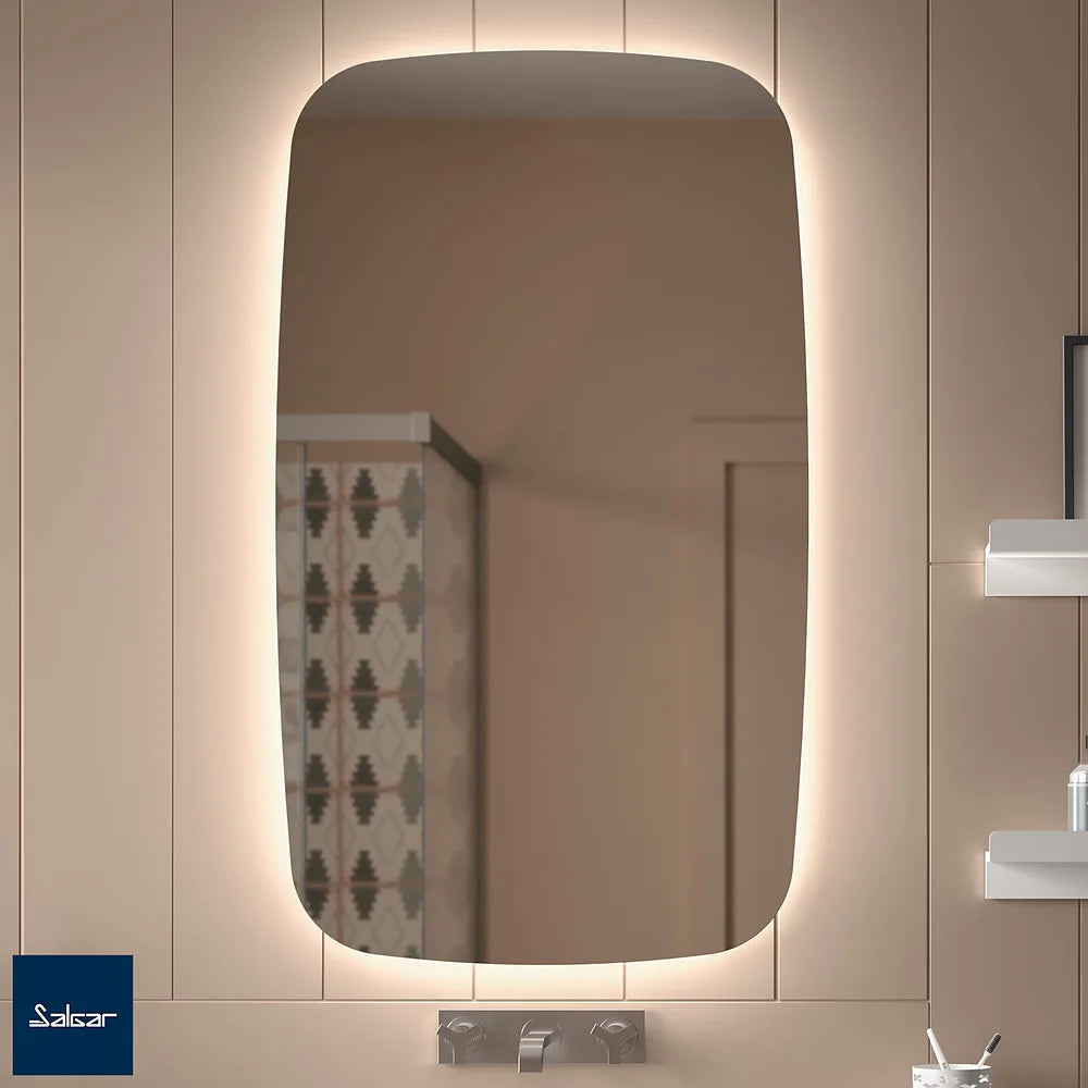 Mueble de Baño Suspendido con Lavabo y 2 Cajones Salgar Uniiq 60 cm Amarillo Sol - Vista 3