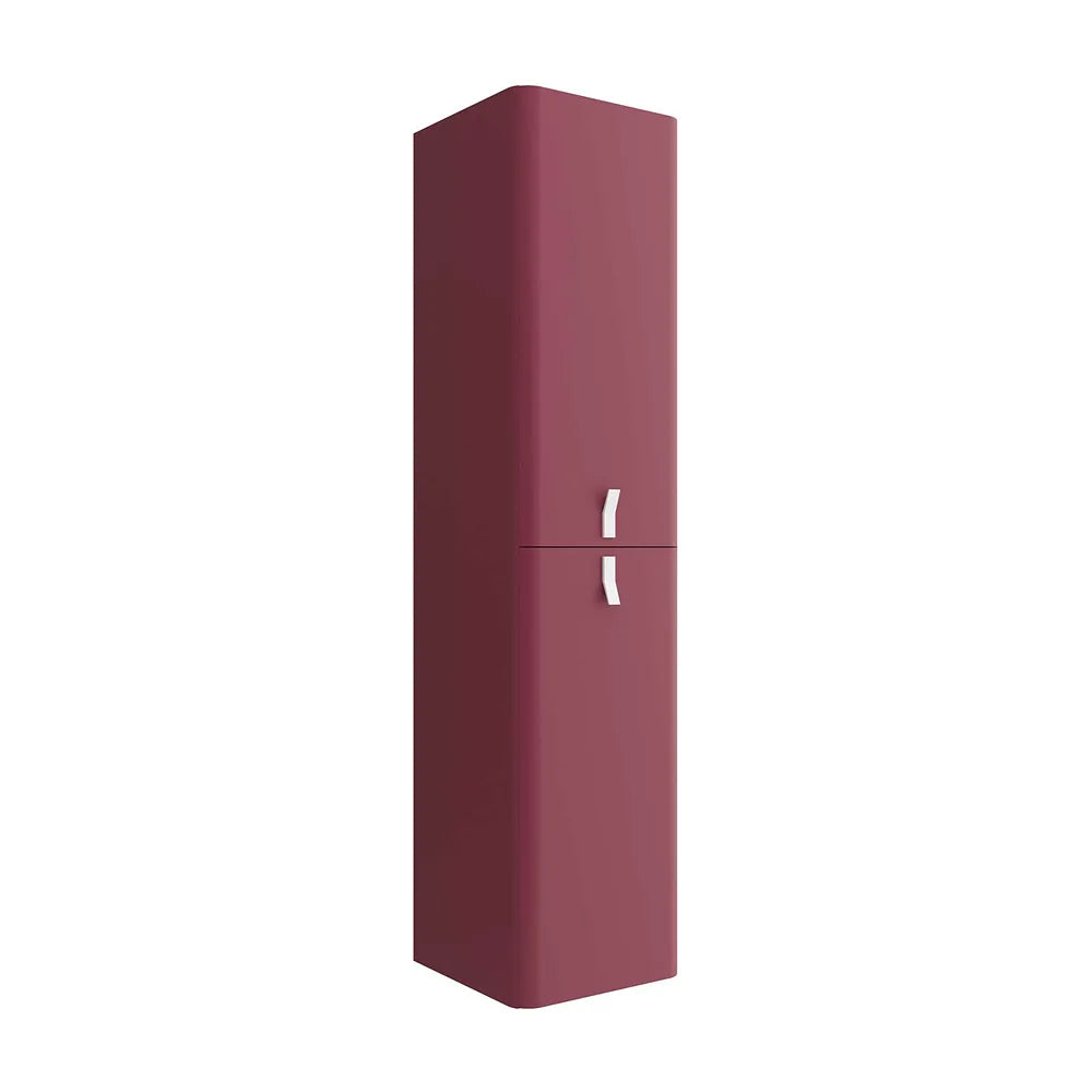 Mueble de Baño Suspendido con Lavabo y 2 Cajones Salgar Uniiq 60 cm Granate - Vista 5