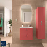 Mueble de Baño Suspendido con Lavabo y 2 Cajones Salgar Uniiq 60 cm