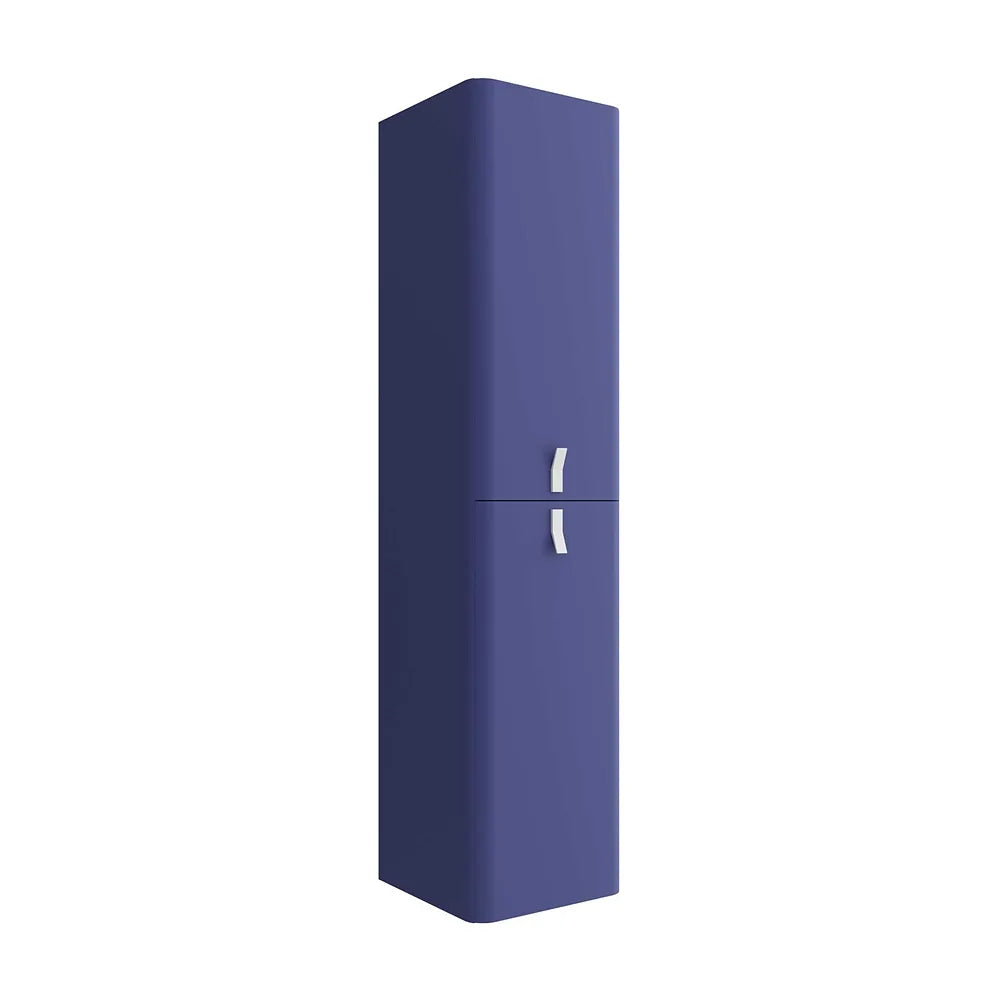 Mueble de Baño Suspendido con Lavabo y 2 Cajones Salgar Uniiq 60 cm Azul - Vista 5
