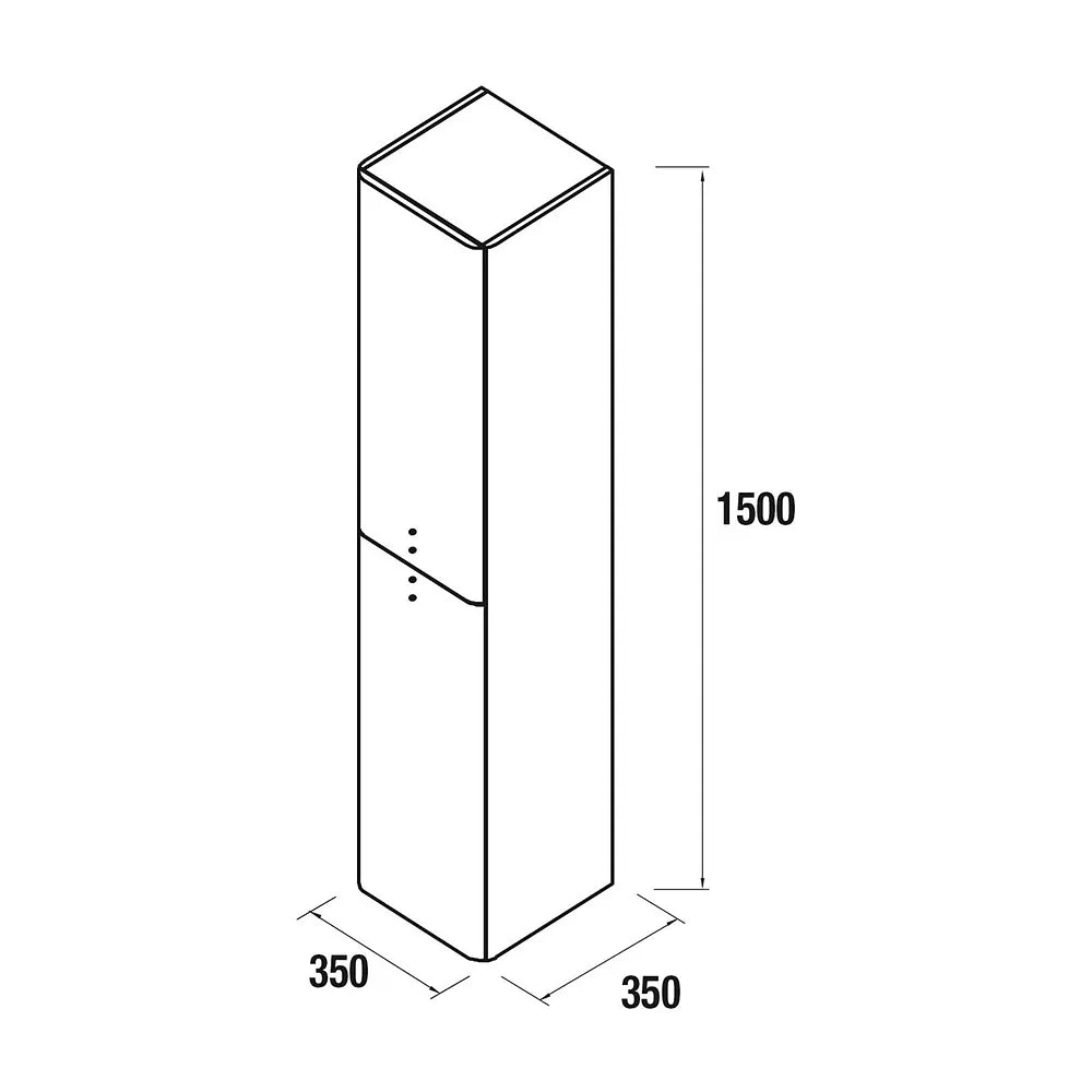 Mueble de Baño Suspendido con Lavabo y 2 Cajones Salgar Uniiq 80 cm Granate - Vista 9