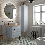 Bathroom Vanity Unit 2 Drawers Salgar Renoir Blue