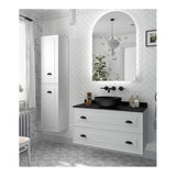 Meuble de Salle de Bain 2 Tiroirs Salgar Renoir 100 cm Blanc