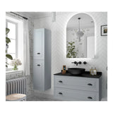 Meuble de Salle de Bain 2 Tiroirs Salgar Renoir 100 cm Bleu