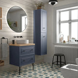 Meuble de Salle de Bain 2 Tiroirs Salgar Renoir Bleu