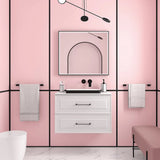 Meuble de Salle de Bain 2 Tiroirs Salgar Renoir 80 cm Blanc