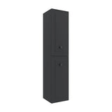 Meuble de Salle de Bain Suspendu avec Portes Salgar Renoir Gris Anthracite