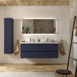 Meuble de Salle de Bain avec Lavabo Salgar Bequia 140 cm Bleu