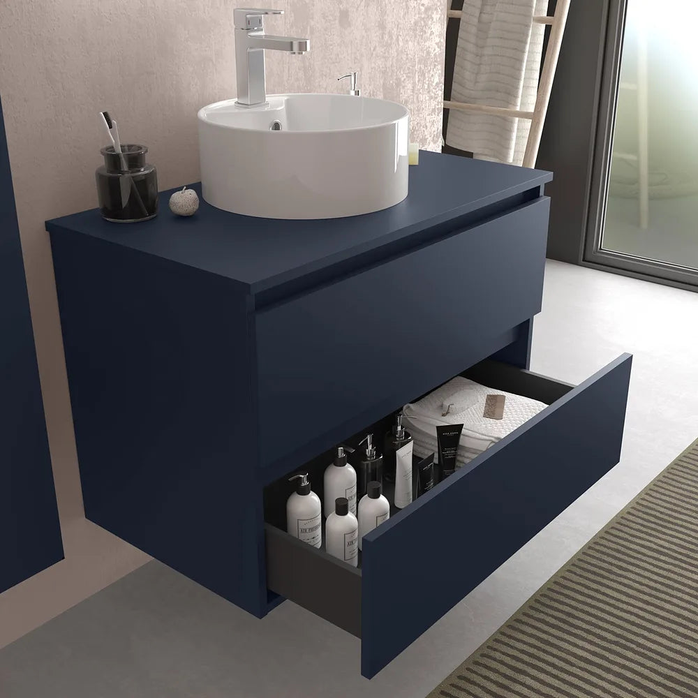 Mueble de Baño Lavabo sobre Encimera Salgar Bequia 80 cm Azul - Vista 2