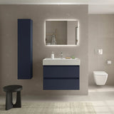 Meuble de Salle de Bain avec Lavabo Salgar Bequia 80 cm Bleu