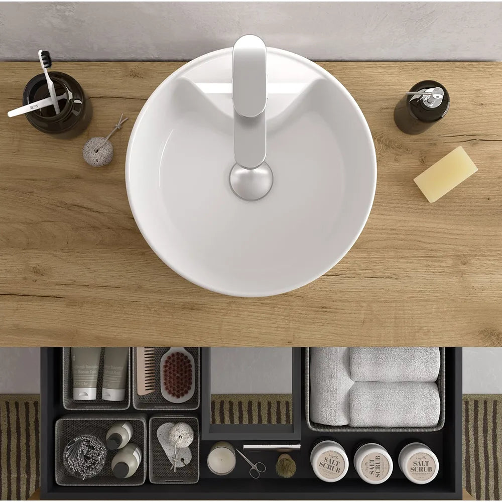 Mueble de Baño Lavabo sobre Encimera Salgar Bequia Plus 90 cm Azul - Vista 4