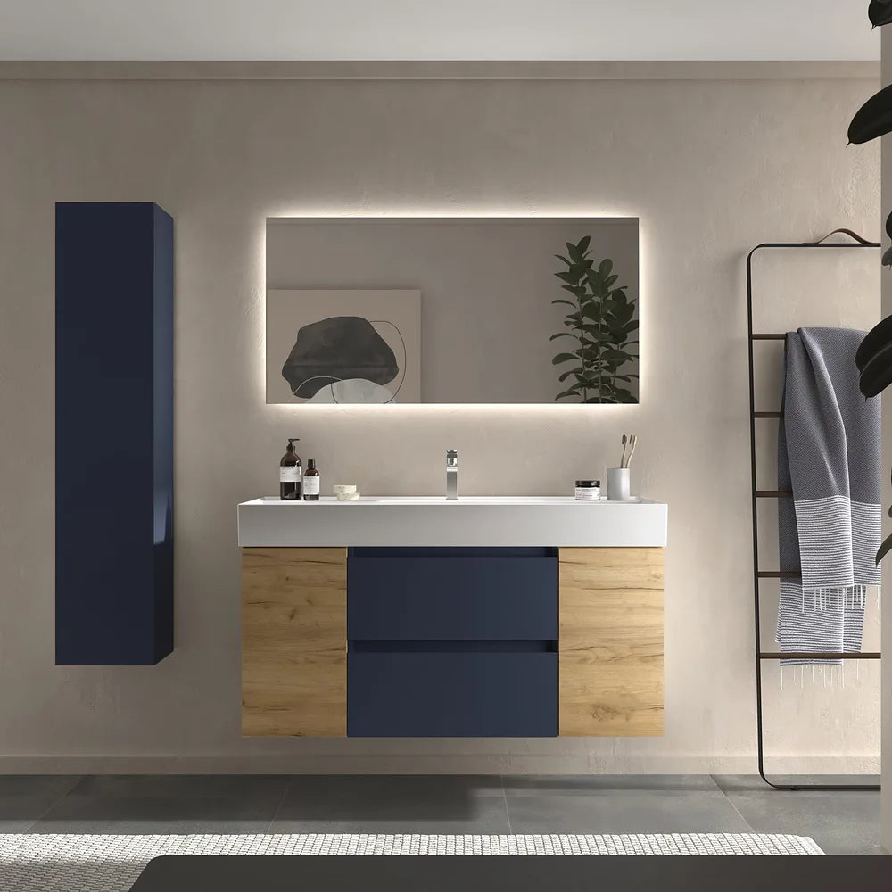 Mueble de Baño con Lavabo Salgar Bequia Plus 120 cm Azul - Vista 1