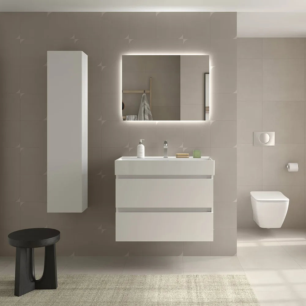 Mueble de Baño con Lavabo Salgar Bequia 100 cm Blanco Mate - Vista 1