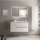 Meuble de Salle de Bain avec Lavabo Salgar Bequia Plus 90 cm Blanc Mat