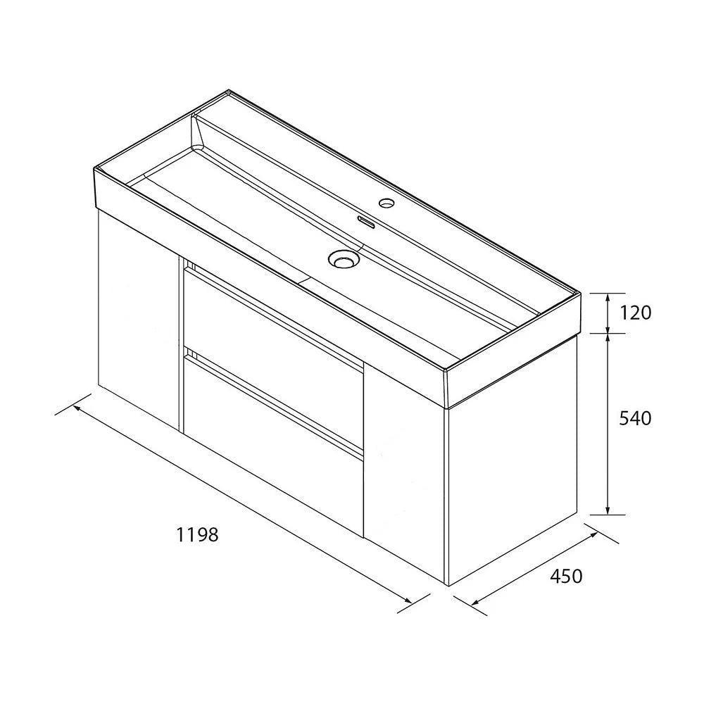 Mueble de Baño con Lavabo Salgar Bequia Plus 120 cm - Vista 5