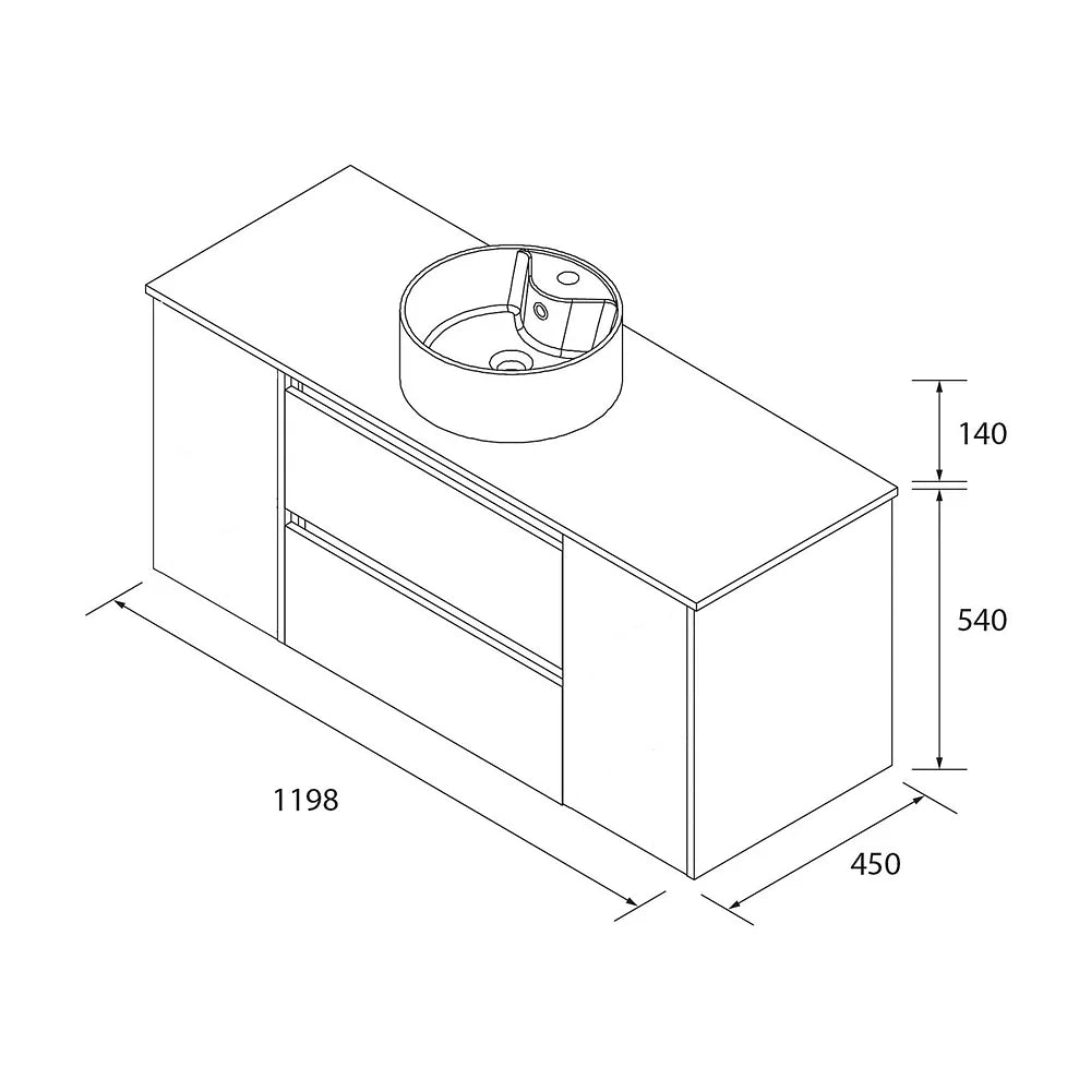 Mueble de Baño con Lavabo Salgar Bequia Plus 120 cm - Vista 5