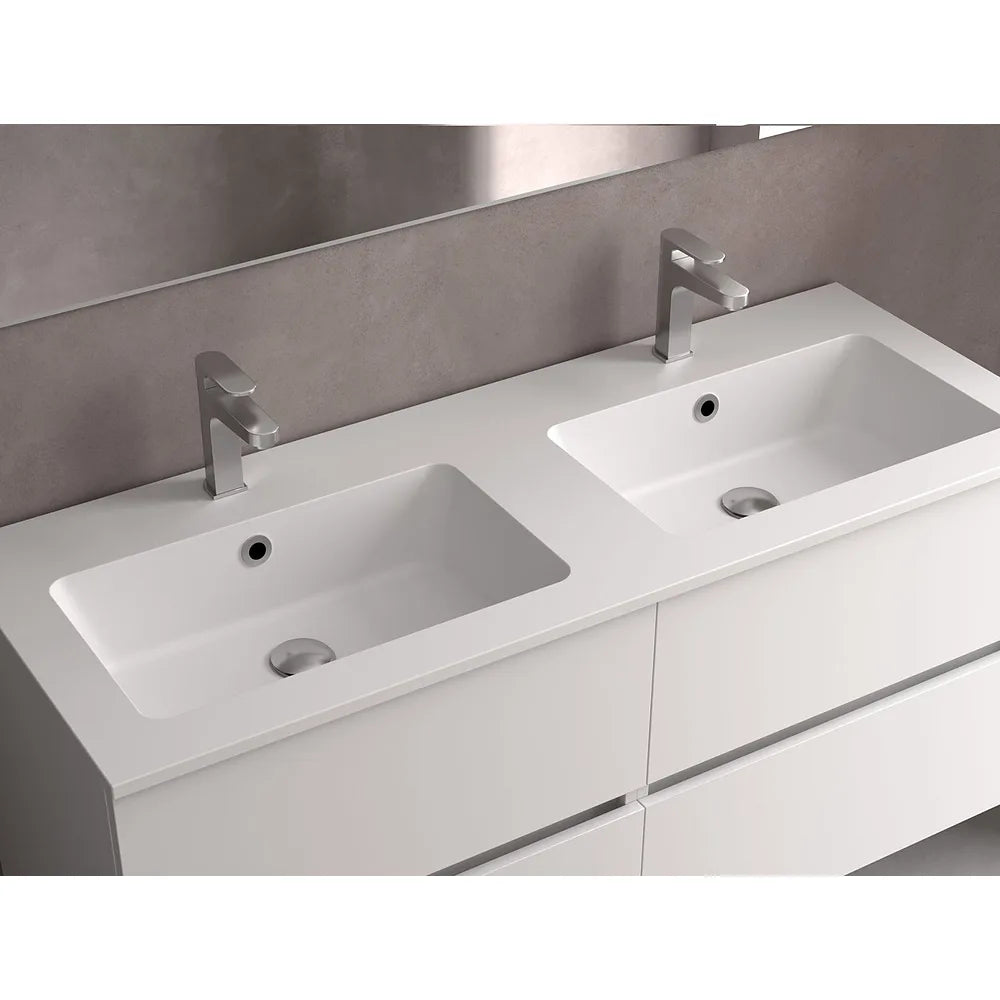 Mueble de Baño con Lavabo Salgar Bequia 160 cm Negro Mate - Vista 3