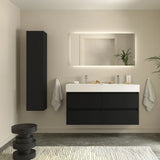 Meuble de Salle de Bain avec Lavabo Salgar Bequia 120 cm Noir Mat